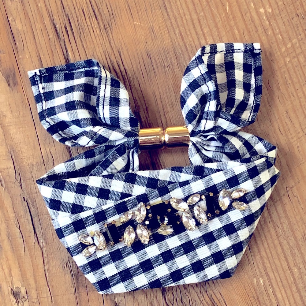 Serefina Ribbon Bracelet with Rhinestones